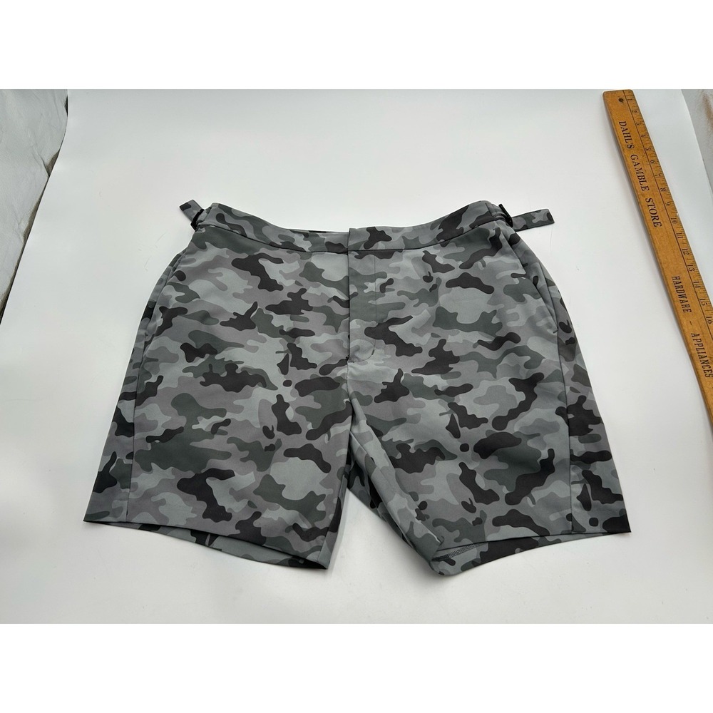 Men's 36 G/Fore Golf Gray Camo Tech Tab Stretch Shorts CCAM $175 G4MS23B09A H